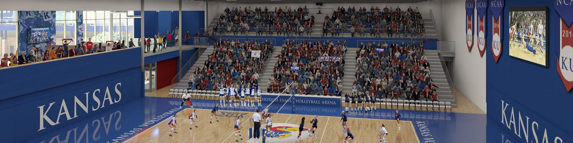 Horejsi Family Volleyball Arena Interior 1